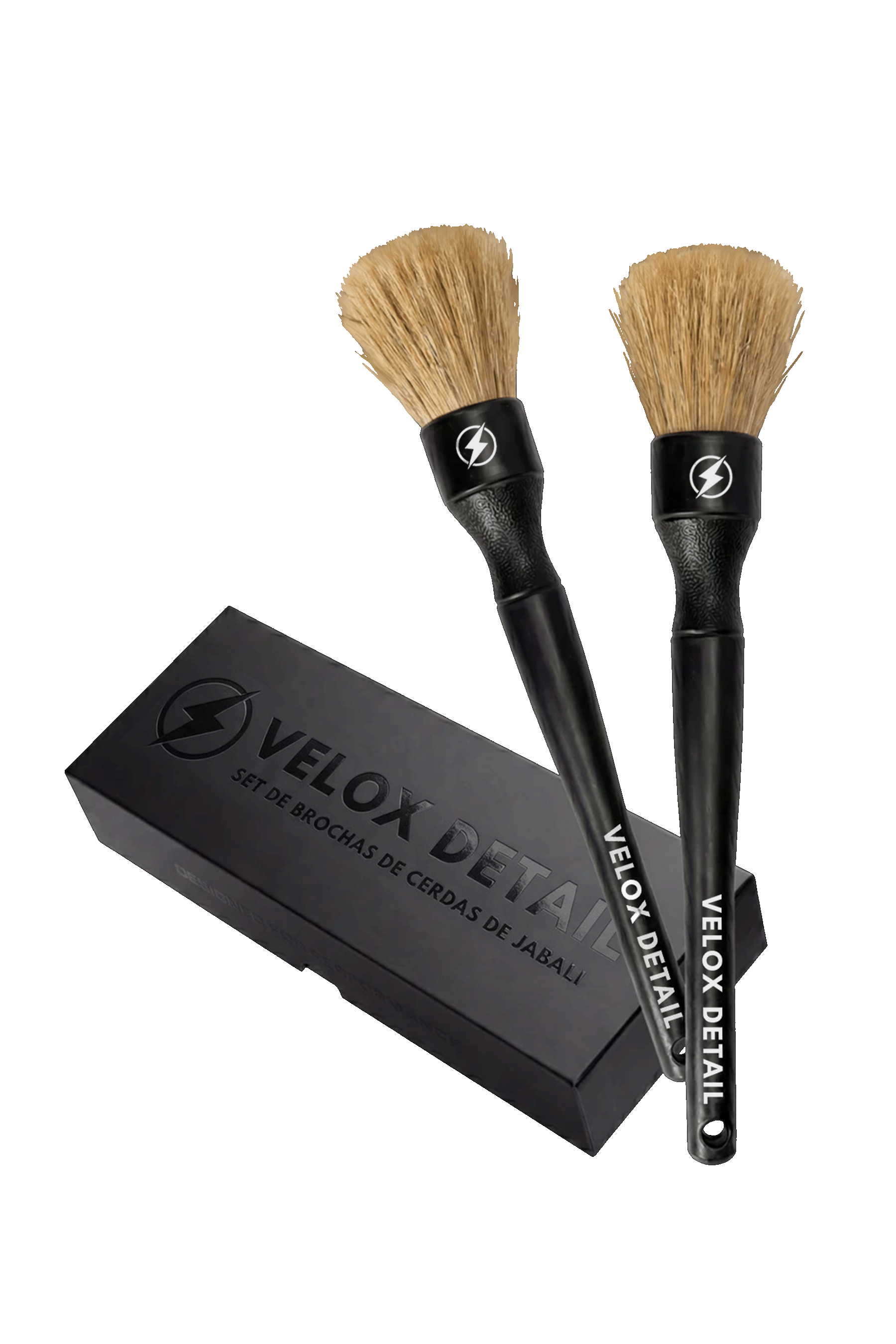 SET DE BROCHAS DE CERDAS DE JABALÍ VELOX DETAIL