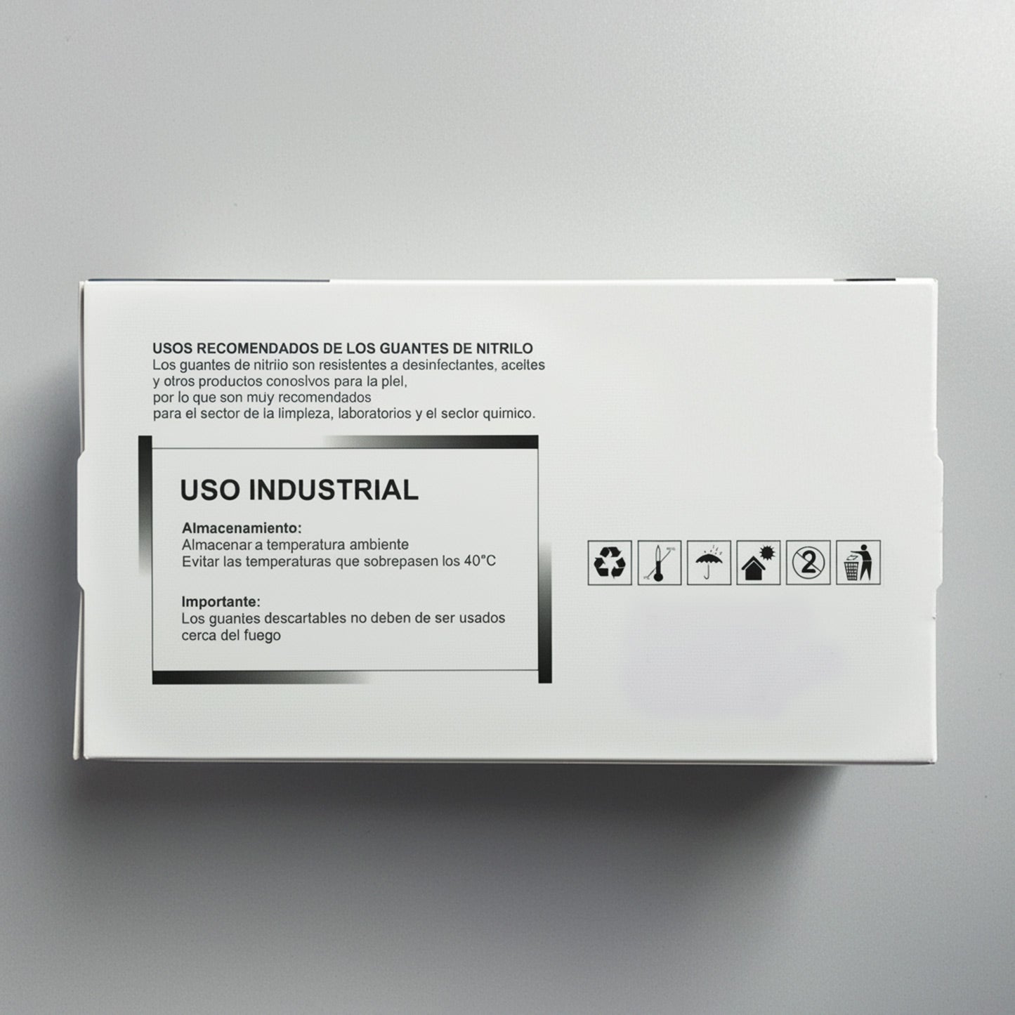 CAJA X100 GUANTES NEGROS DE NITRILO