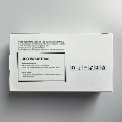 CAJA X100 GUANTES NEGROS DE NITRILO
