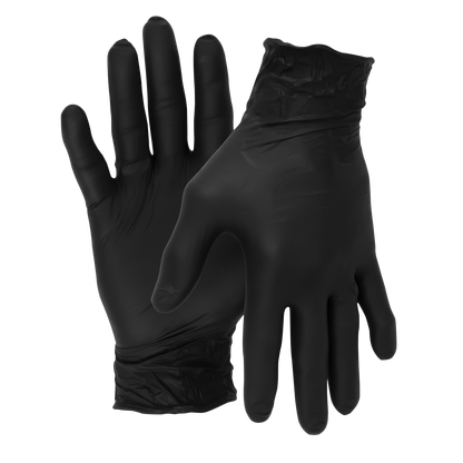 CAJA X100 GUANTES NEGROS DE NITRILO